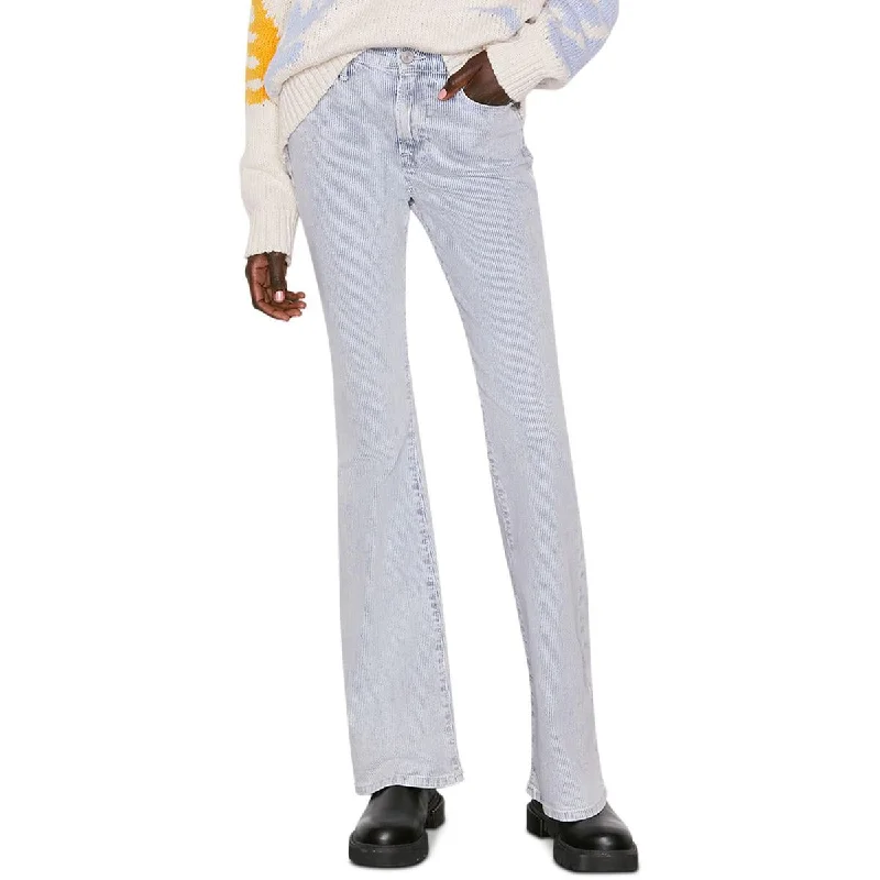 Act Now FRAME Womens Le High Striped Faded Flare Jeans