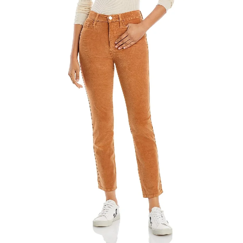 Amazing Deals FRAME Womens Sylvie Corduroy Mid Rise Straight Leg Pants