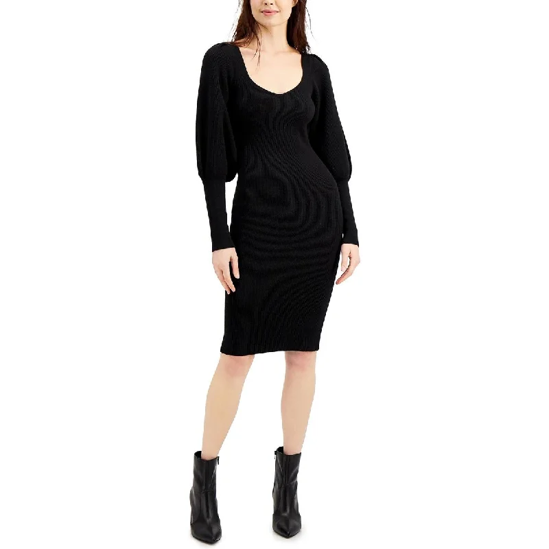 Markdowns French Connection Womens Joss Wool Blend Deep  V Neck Midi Dress