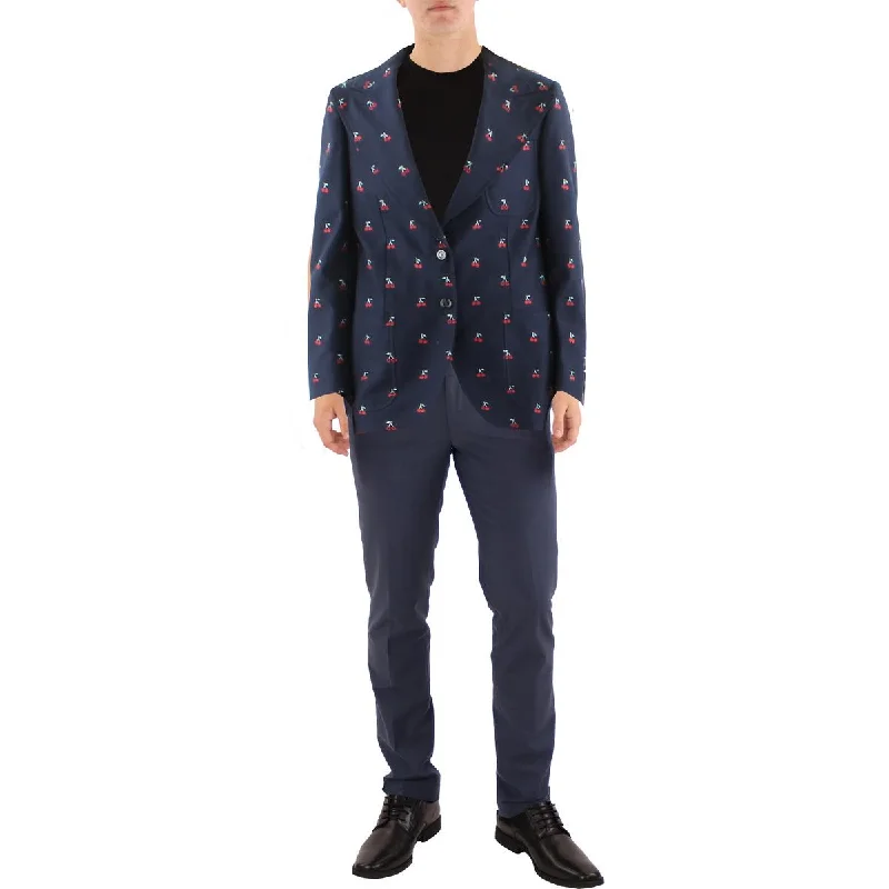 Act Fast Gucci Mens Zabmy Wool Blend Suit Separate Two-Button Blazer