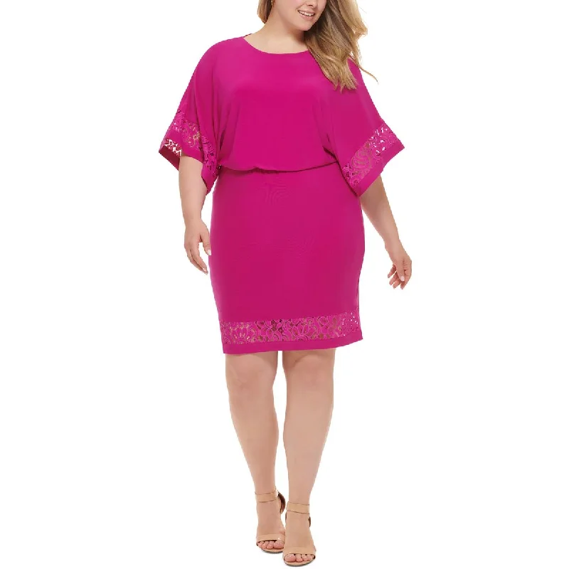 Overstock Jessica Howard Womens Plus   Blouson Midi Wear to Work Dress