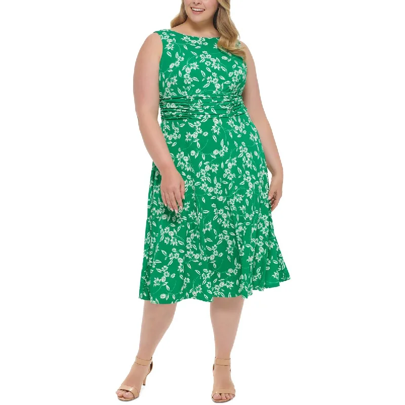 Super Sale Jessica Howard Womens Plus Ruched Long Maxi Dress