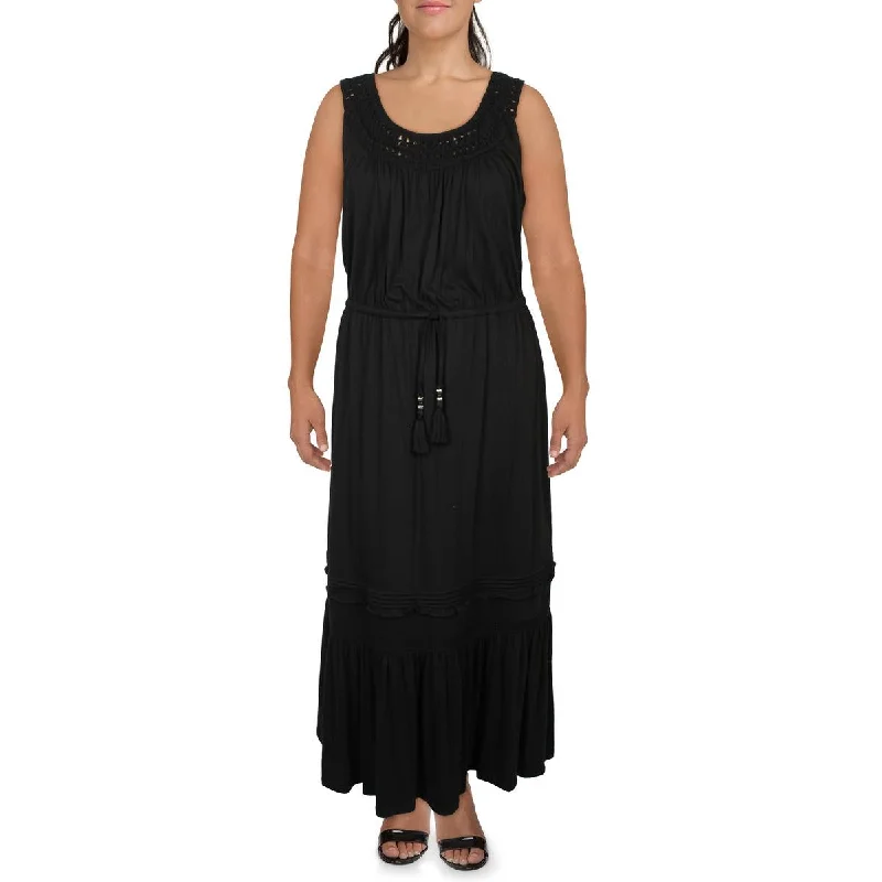 Today's Special Lauren Ralph Lauren Womens Crochet Tiered Maxi Dress