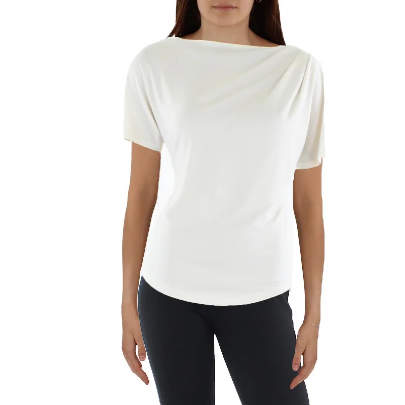 Bargain Blast Lauren Ralph Lauren Womens Gathered Tee Pullover Top