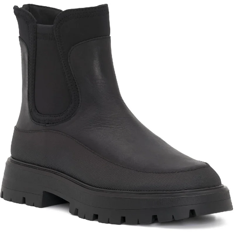 Best Deals Lucky Brand Womens ALLEHIA Leather Weatherized Booties
