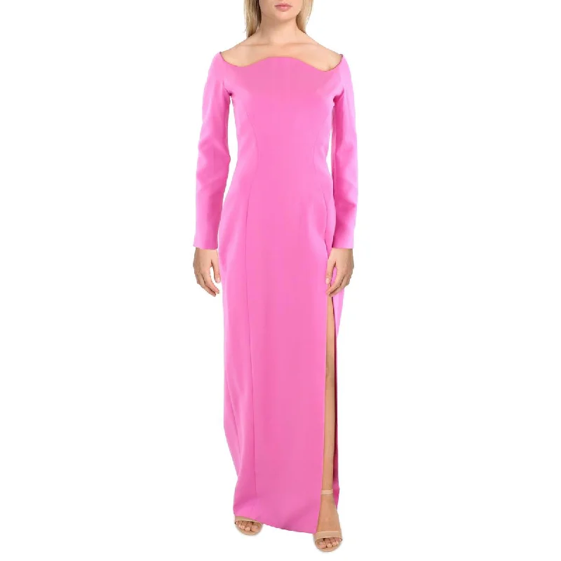 Special Buy MÔNOT Womens Crepe Long Evening Dress