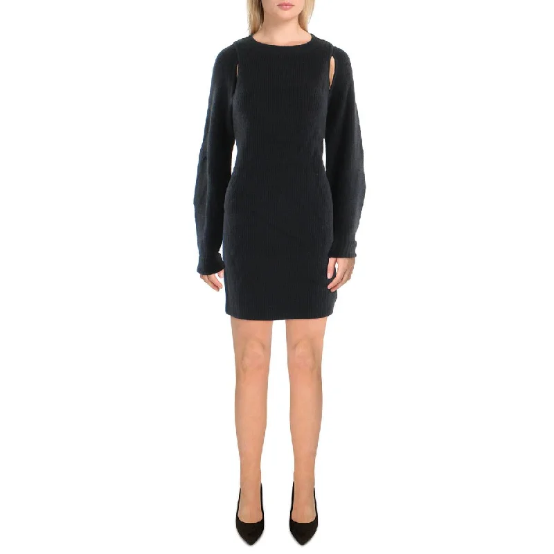 Stock Clearance Moon River Womens Cut-Out Mini Sweaterdress