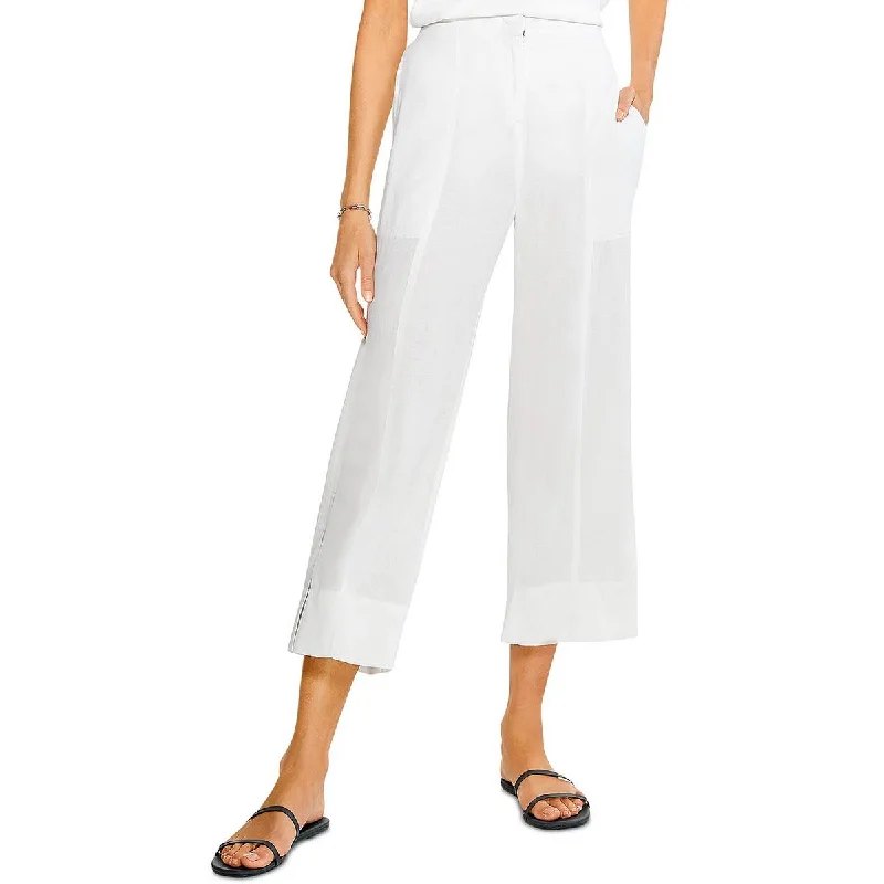 Final Clearance Nic + Zoe Womens Linen Relaxed Fit Wide Leg Pants