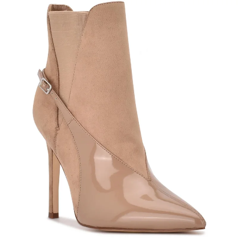 Don't Miss Nine West Womens Krass Faux Suede Booties