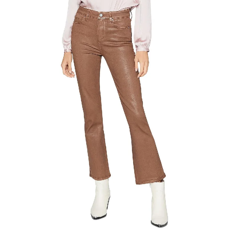 Year-End Sale Paige Womens Claudine Coated Faux Leather Ankle Pants