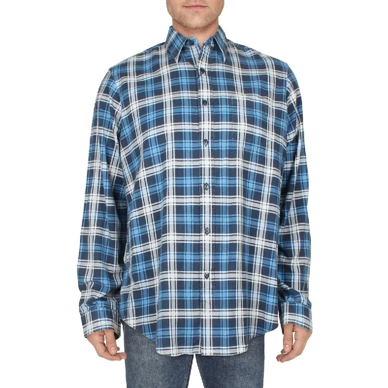 Price Drop Polo Ralph Lauren Mens Cotton Plaid Button-Down Shirt