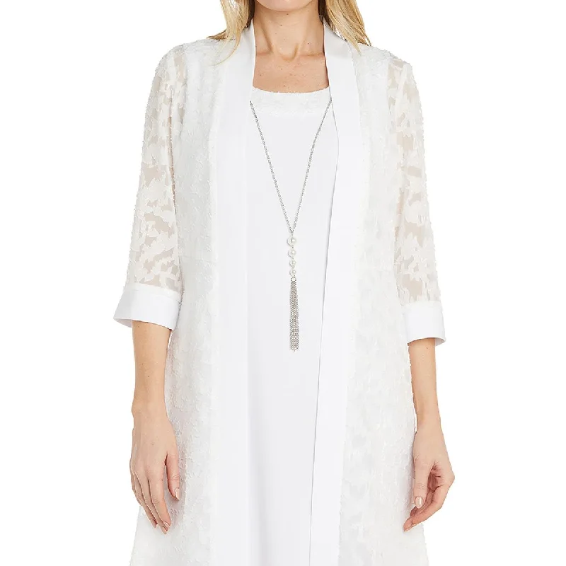Super Sale R&M Richards Womens Jacquard Knee-Length Two Piece Dress