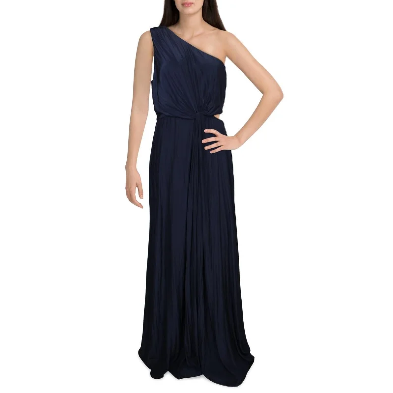 Midnight Sale Ramy Brook Womens One Shoulder Twist Front Evening Dress