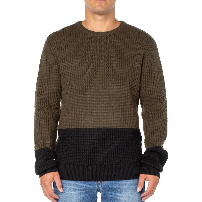 Hurry In Sanctuary Mens Wool Cashmere Pullover Sweater