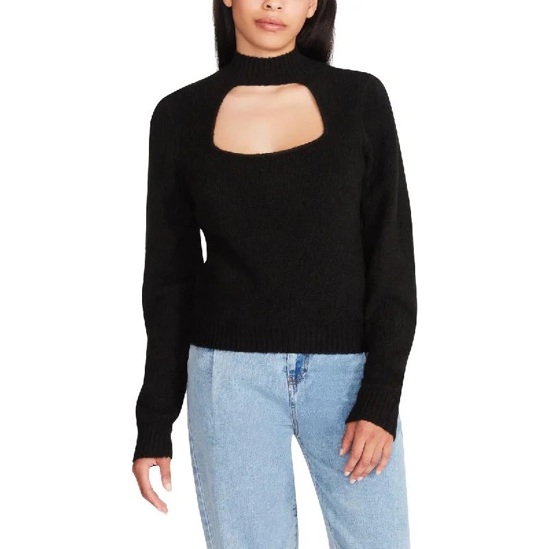 Low Prices Steve Madden Women's Knit Cut-Out Mock Neck Pullover Sweater