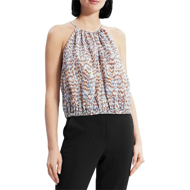 Super Deal Theory Womens Desert Keyhole Gathered Cami