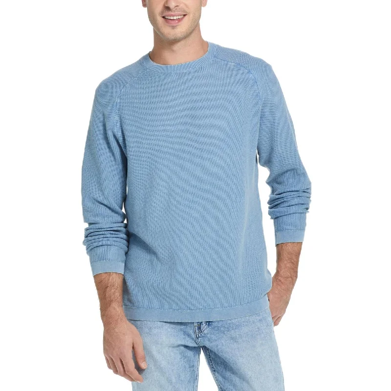 Fantastic Offers Weatherproof Vintage Mens Cotton Textured Crewneck Sweater