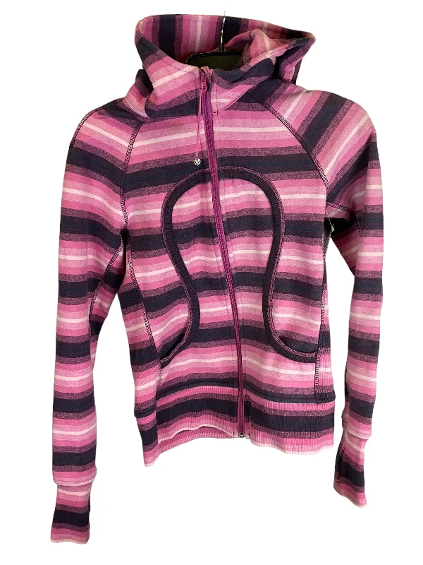 Special Discount Athletic Jacket By Lululemon In Purple, Size: 6