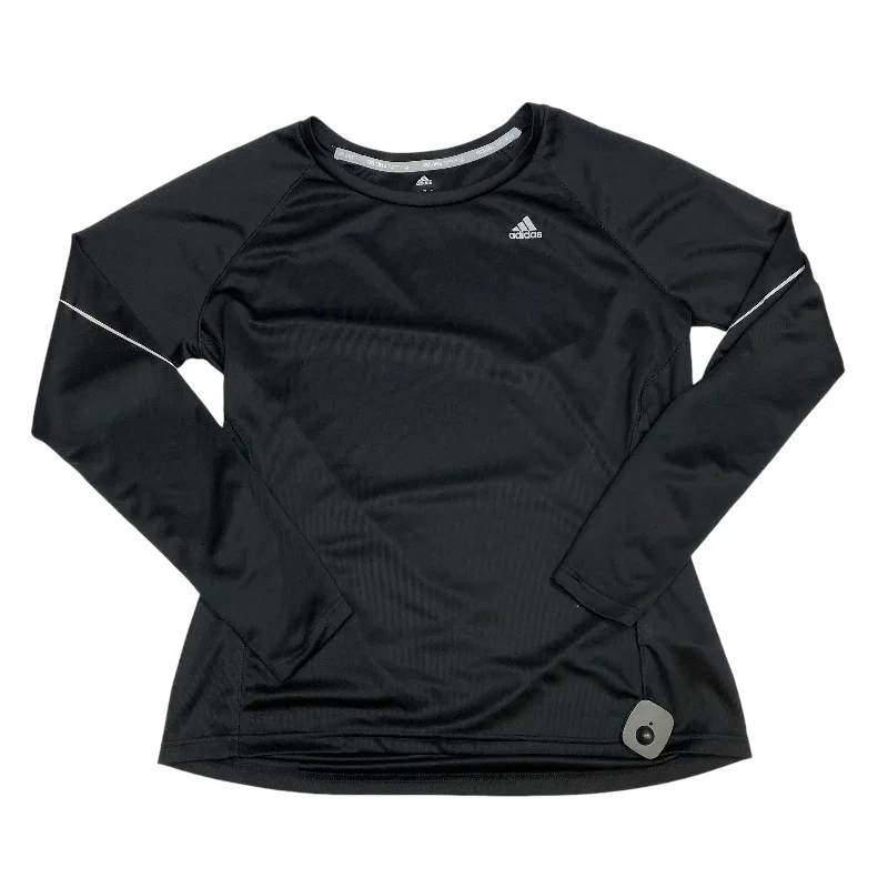 Bargain Blast Athletic Top Long Sleeve Crewneck By Adidas In Black, Size: Xl