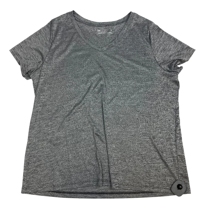 Lowest Prices Athletic Top Short Sleeve By Under Armour In Grey, Size: 1x