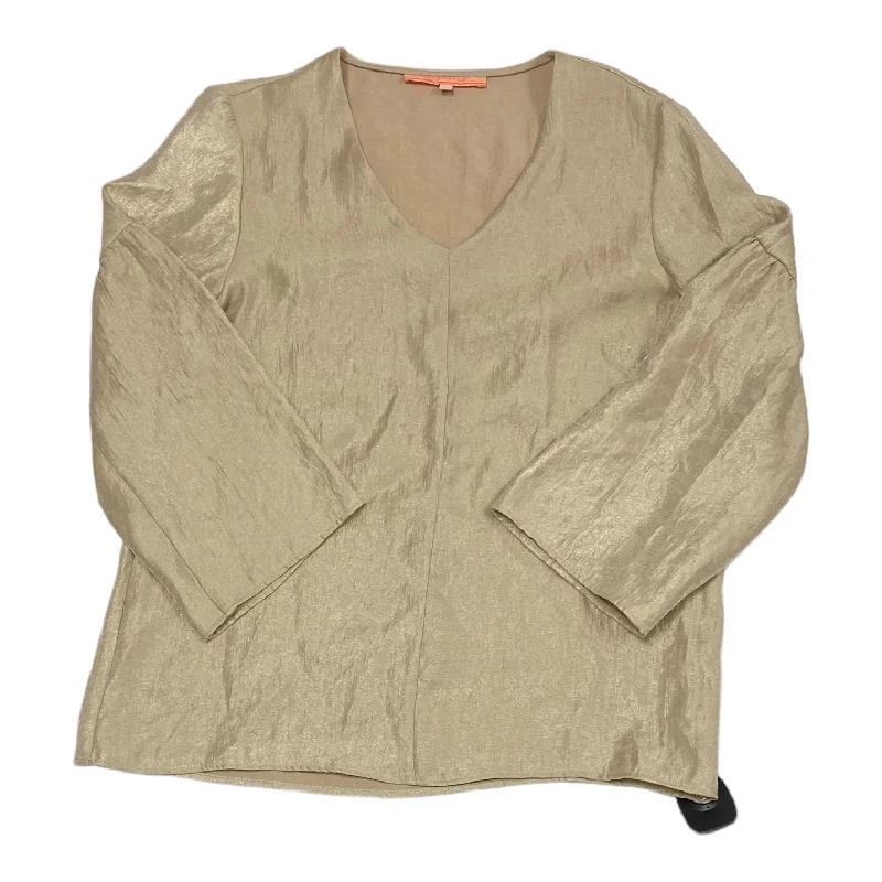 Midnight Madness Beige Top Long Sleeve VILAGALLO, Size S