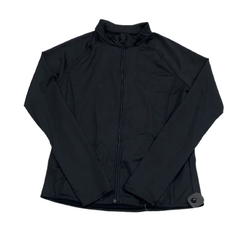 Big Discounts Black Athletic Jacket Capezio, Size 2x