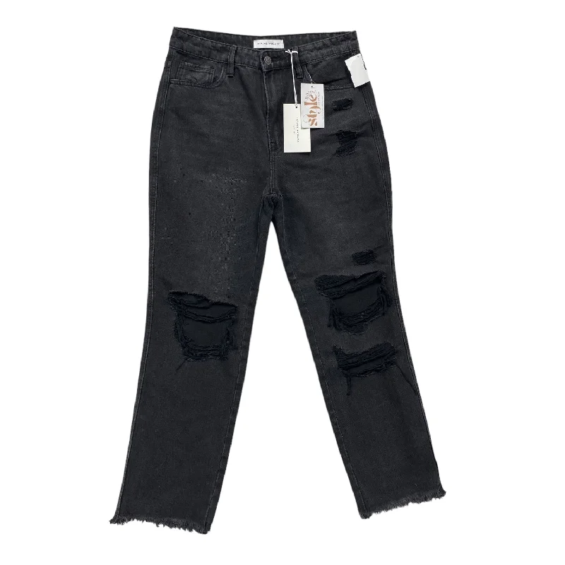 Doorbuster Deal Black Denim Jeans Boyfriend Flying Monkey, Size 8