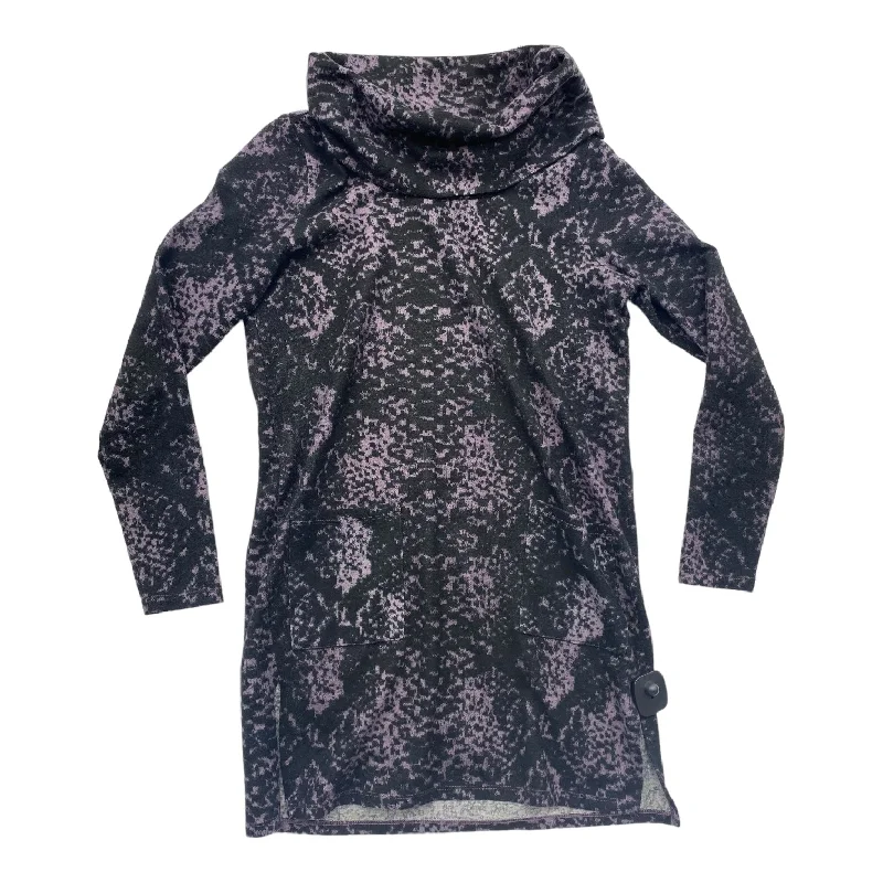 Markdowns Black & Purple Sweater Tribal, Size S