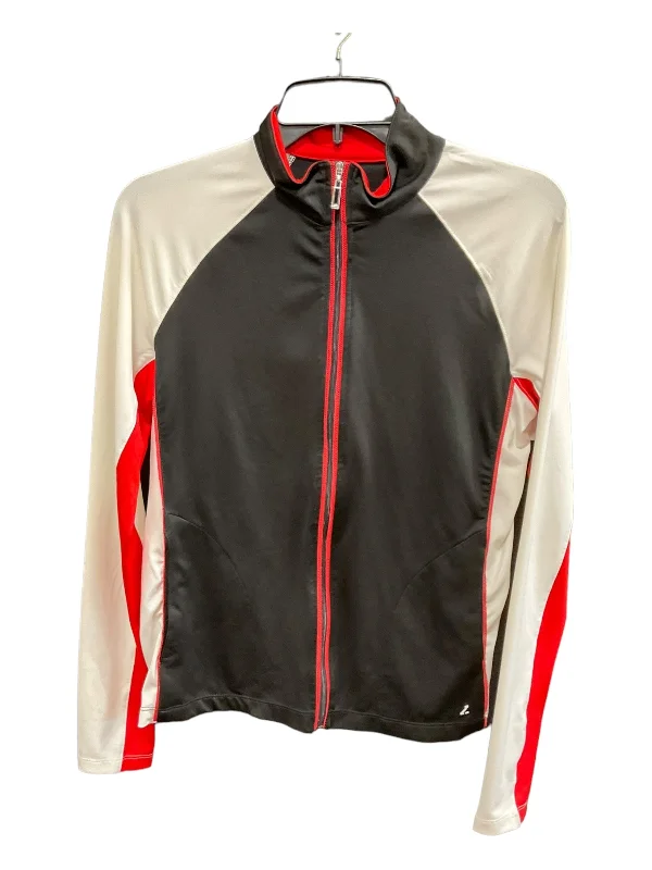 Limited Time Black White Athletic Jacket Izod, Size S