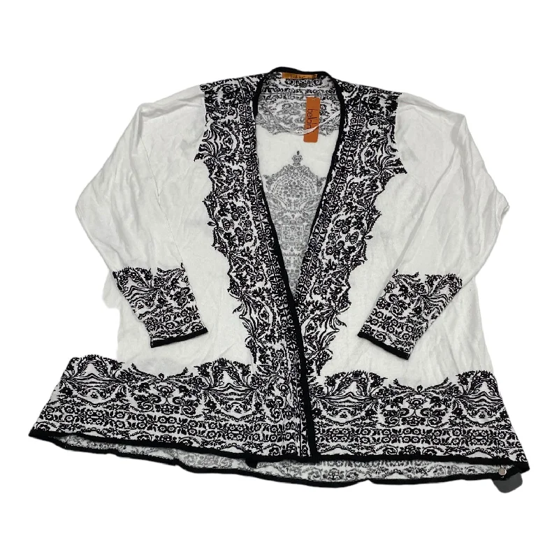 Today’s Deal Black & White Top Long Sleeve Belldini, Size 1x
