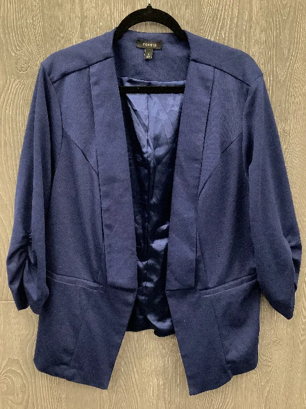 Best Seller Blazer By Torrid In Blue, Size: 3x