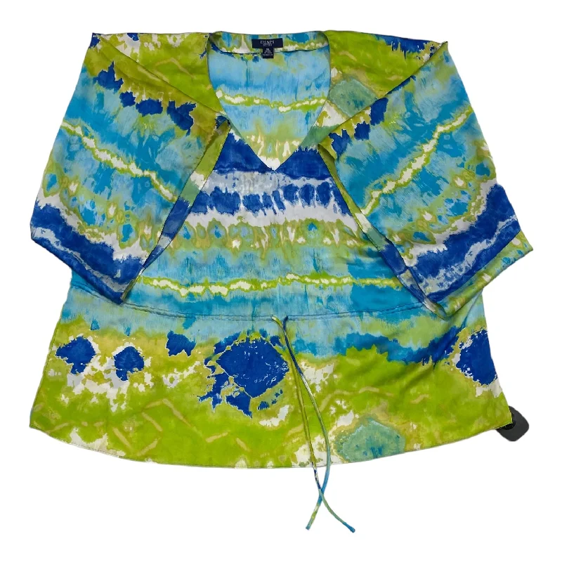 Clearance Items Blue & Green Top Short Sleeve Chaps, Size Xl