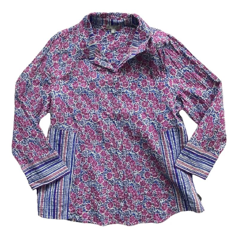 Special Offer Blue & Purple Blouse Long Sleeve Habitat, Size L