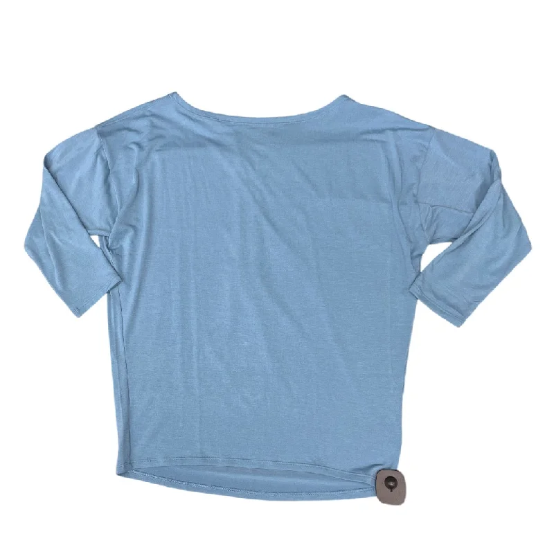 Special Promotion Blue Top 3/4 Sleeve Basic Athleta, Size Xs