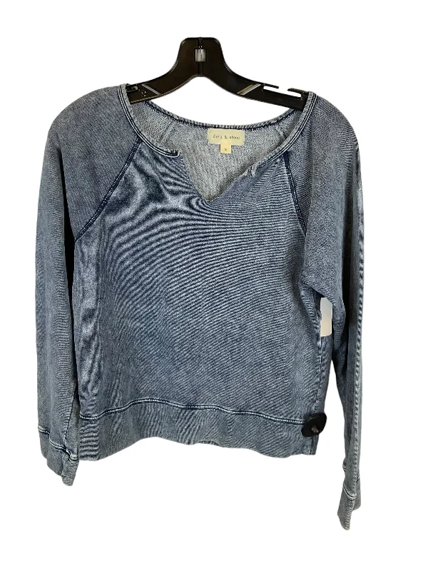 Year-End Clearance Blue Top Long Sleeve Cloth & Stone, Size S