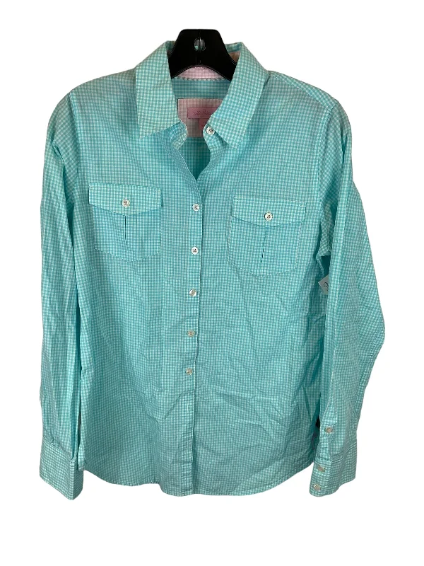 Grand Opening Sale Blue Top Long Sleeve Designer Lilly Pulitzer, Size Xs