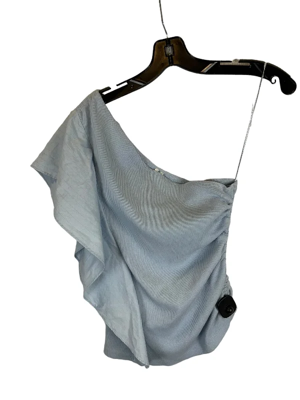Buy Now Blue Top Short Sleeve Anthropologie, Size M