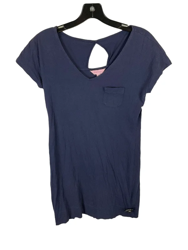 Online Exclusive Blue Top Short Sleeve Lilly Pulitzer, Size Xs
