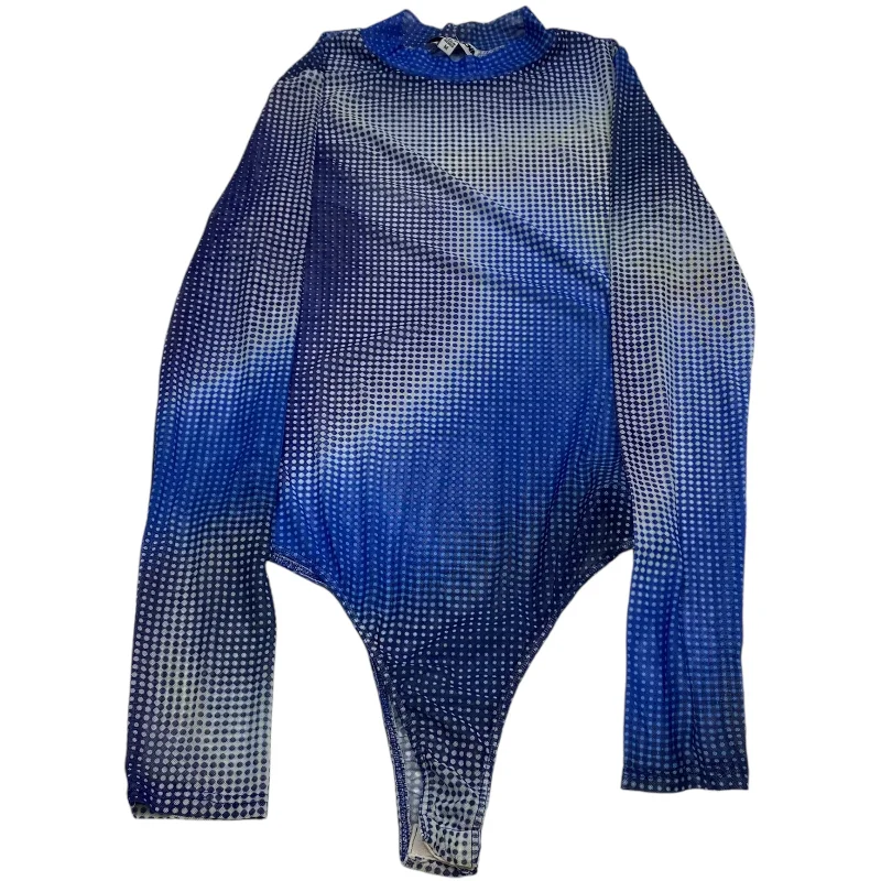 Clearance Event Bodysuit By Fashion Nova In Blue, Size: M