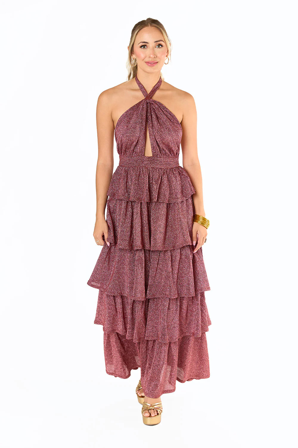 BuddyLove Talia Halter Maxi Dress