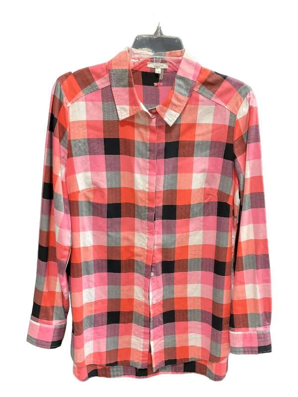 Big Discounts Checked Blouse Long Sleeve Tyler Boe, Size M