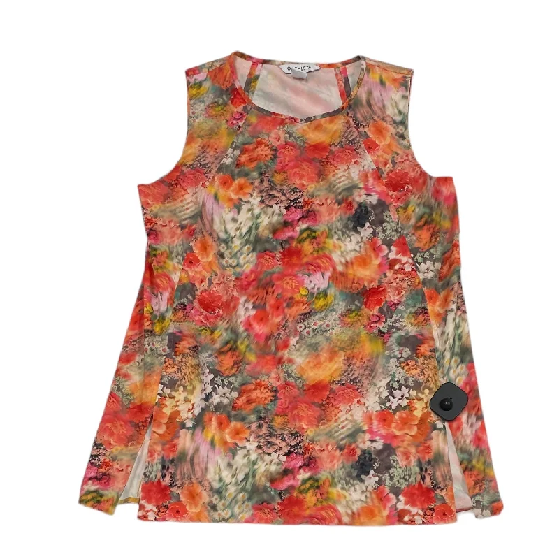 Big Discounts Floral Print Athletic Tank Top Athleta, Size Xs