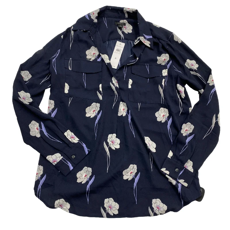 Today's Special Floral Print Blouse Long Sleeve Ann Taylor, Size M