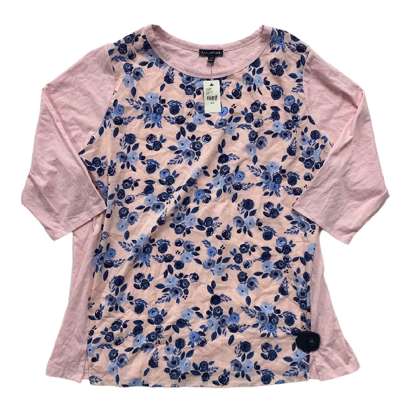 Take Advantage Floral Print Top Long Sleeve Lane Bryant, Size 3x