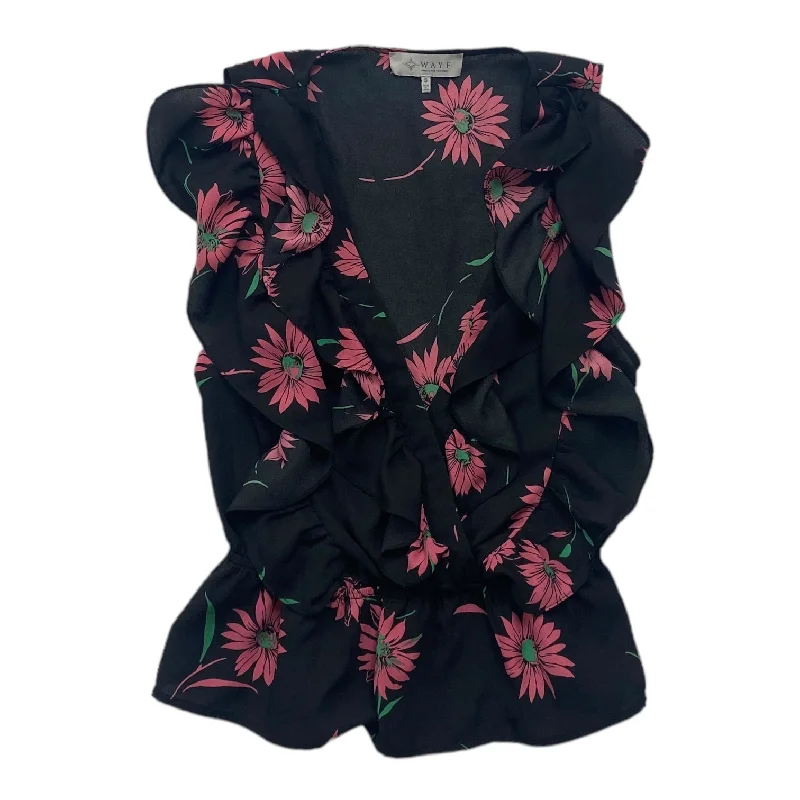 Special Price Floral Print Top Sleeveless Wayf, Size S