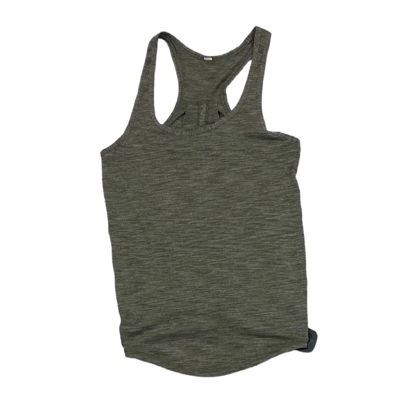 Limited Availability Green Athletic Tank Top Lululemon, Size M