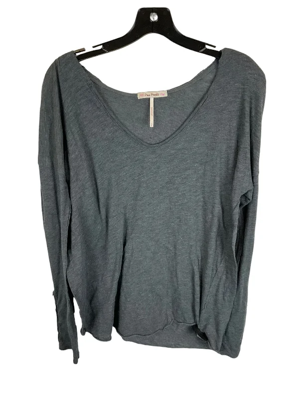 Deal Dash Grey Top Long Sleeve Basic Free People, Size M