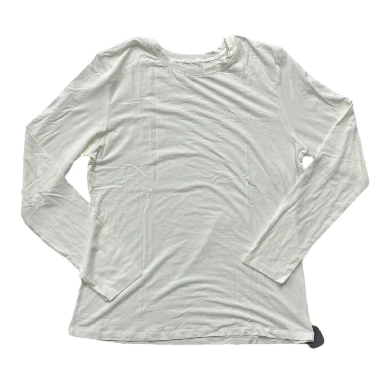 Low Prices Ivory Top Long Sleeve Cuddl Duds, Size 1x