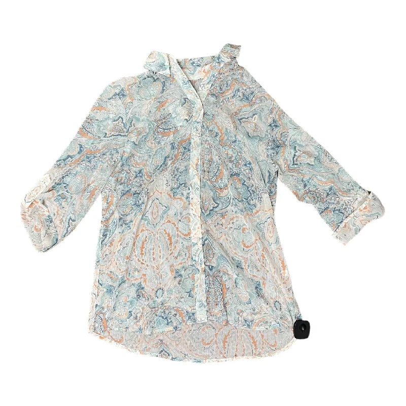 Daily Deals Multi-colored Top Long Sleeve Chicos, Size M