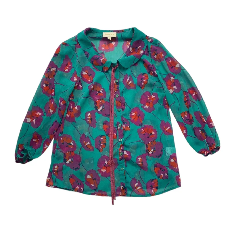 Massive Deals Multi-colored Top Long Sleeve Modcloth, Size S